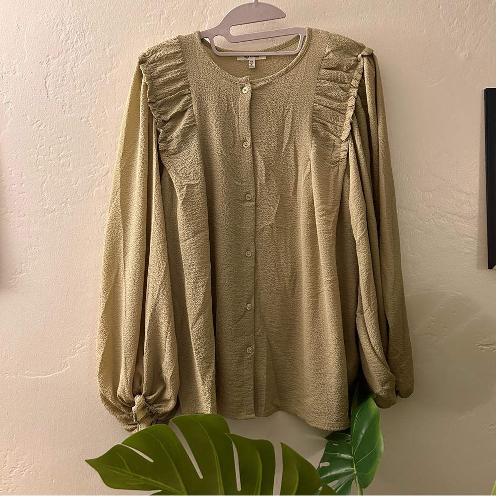 max studio peasant blouse